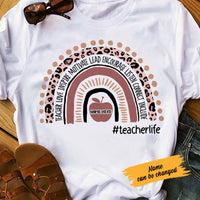 Personalized Teacher Love Inspire T Shirt JN32 30O58 thumb 1