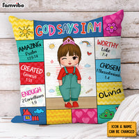 Personalized Gift For Granddaughter God Says Pillow 30712 thumb 1