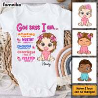 Personalized Gift For Baby God Says You Are Baby Onesie 31408 thumb 1