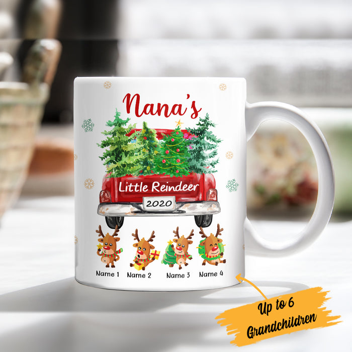 Personalized Reindeer Coffee Mug