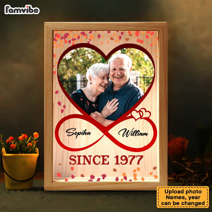 Personalized Couples Gift Upload Photo Since Picture Frame Light Box 31490 1