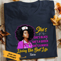 Personalized BWA Living Her Best Life T Shirt AG122 67O47 thumb 1