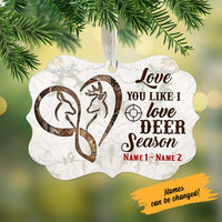 Personalized Hunting Couple Love Deer Season Benelux Ornament DB11 30O58 thumb 1
