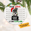 Personalized I Can Explain Dog Christmas  Circle Ornament NB92 26O58 1