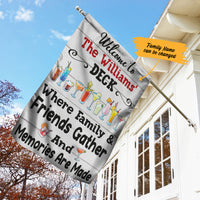 Personalized Deck Gardening Friends Memories Flag AG211 65O57 thumb 1
