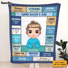 Personalized Gift For Granddaughter God Says I Am Blanket 30195 1