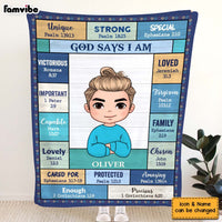 Personalized Gift For Granddaughter God Says I Am Blanket 30195 thumb 1