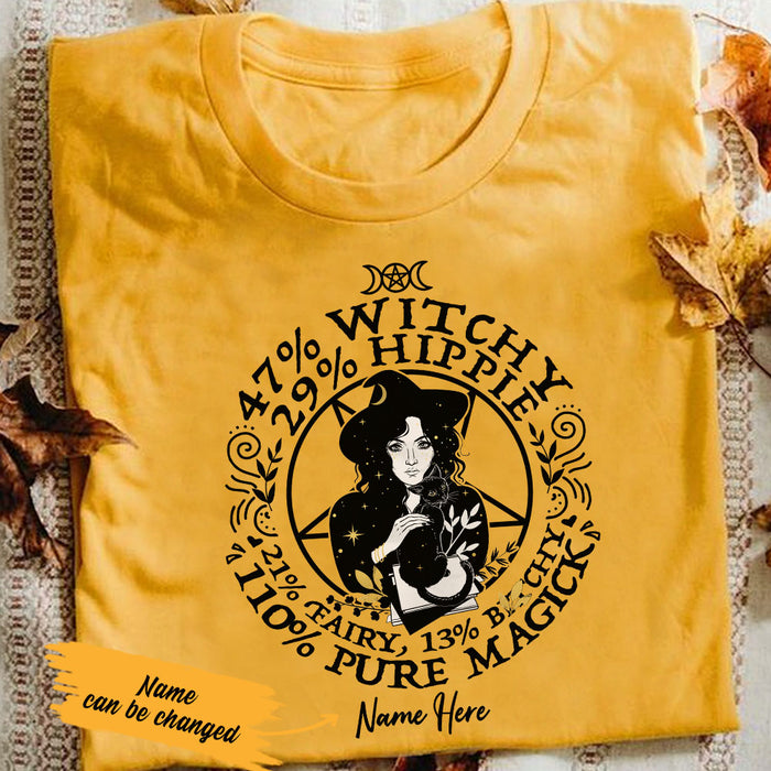 Personalized Halloween Witch Percentage T Shirt SB84 30O53 1