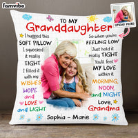 Personalized Gift For Granddaughter Photo Custom Pillow 31498 thumb 1