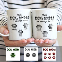 Personalized This Dog Mom Belongs To Buffalo Plaid Mug OB131 30O58 thumb 1