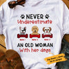 Personalized An Old Woman With Her Dog T Shirt JR252 67O53 1