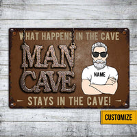 Personalized Man Cave Metal Sign JR132 23O32 thumb 1