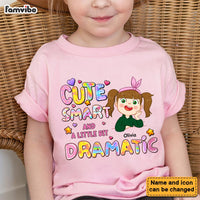 Personalized Gift For Granddaughter Cute Smart A Little Bit Dramatic Kid T Shirt - Kid Hoodie - Kid Sweatshirt 30338 thumb 1
