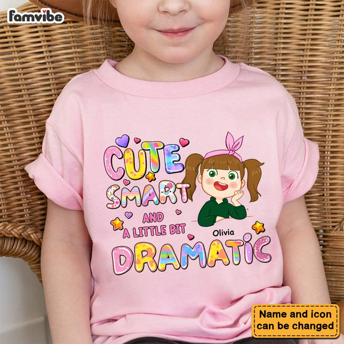 Personalized Gift For Granddaughter Cute Smart A Little Bit Dramatic Kid T Shirt - Kid Hoodie - Kid Sweatshirt 30338 1