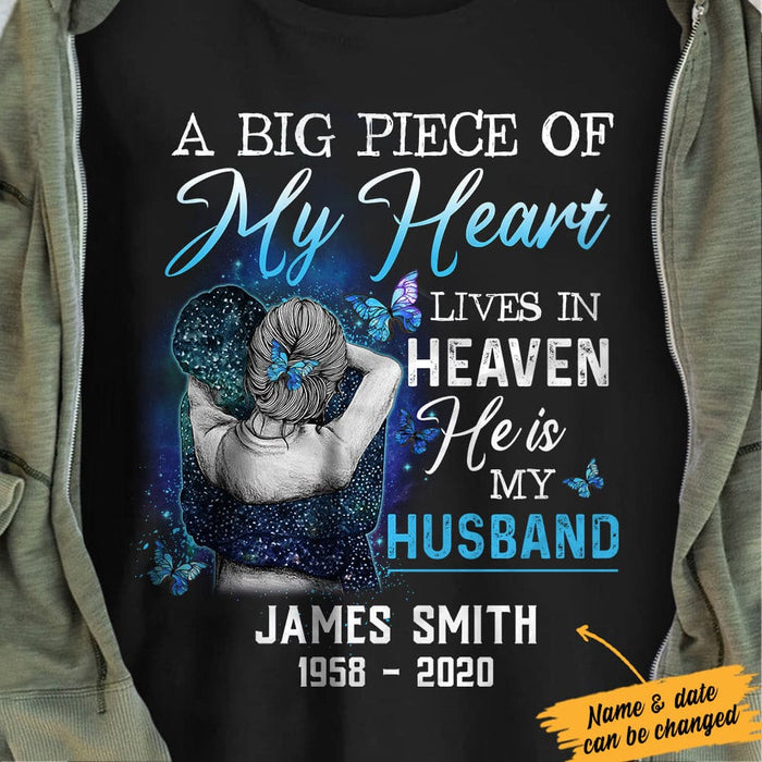 Personalized Husband & Wife Heaven T Shirt JN193 81O34 1