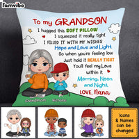 Personalized Gift For Grandson Cute Pillow 30467 thumb 1