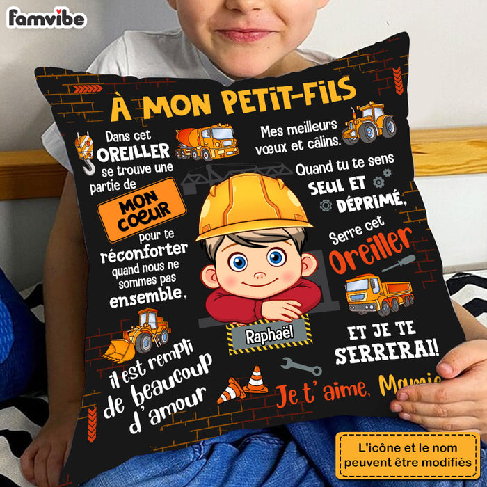 Personalized Gift For Grandson French Hug This Pillow 30735 1