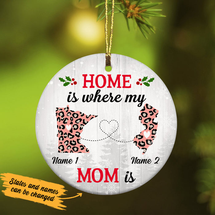 Personalized Home Is Long Distance Ornament SB2437 30O47 1