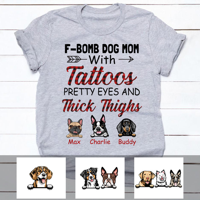 Personalized Dog Mom T Shirt OB261 87O34 1