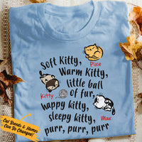 Personalized Soft Kitty Warm Kitty Cat  T Shirt NB31 85O57 thumb 1