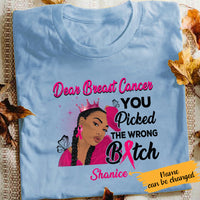 Personalized Dear Breast Cancer BWA T Shirt AG195 28O65 thumb 1