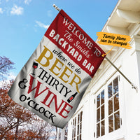 Personalized Backyard Bar Gardening Flag AG112 85O34 thumb 1