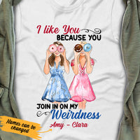 Personalized Girl Friends Weirdness T Shirt AG62 26O53 thumb 1