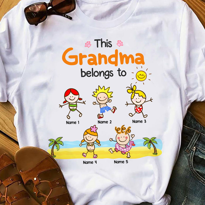 Personalized Grandma Mom T Shirt JN142 26O58 1