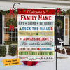 Personalized Christmas Rules Flag NB181 81O58 1