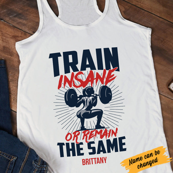 Personalized Gym Women White Racerback Tank JL71 95O34 1