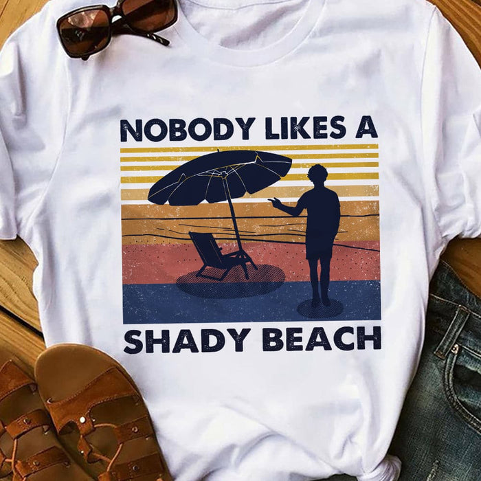 Funny Beach Shady White T Shirt JN255 81O36 1
