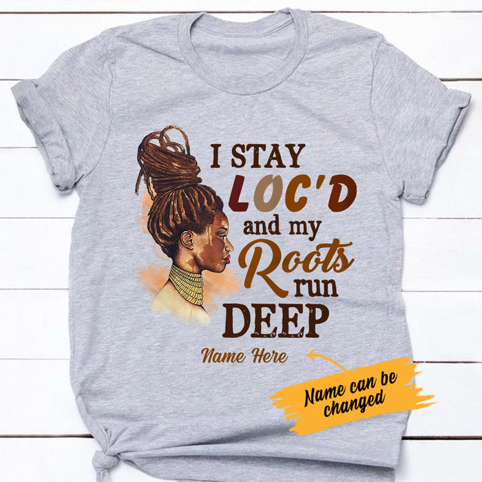 Personalized BWA Locs Roots Run Deep T Shirt SB11 95O53 1