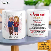 Personalized Couple French 'N'oublie Jamais Que Je t'aime' Mug 30831 thumb 1