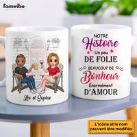 Personalized Gift For Couple French Our History Mug 30816 thumb 1