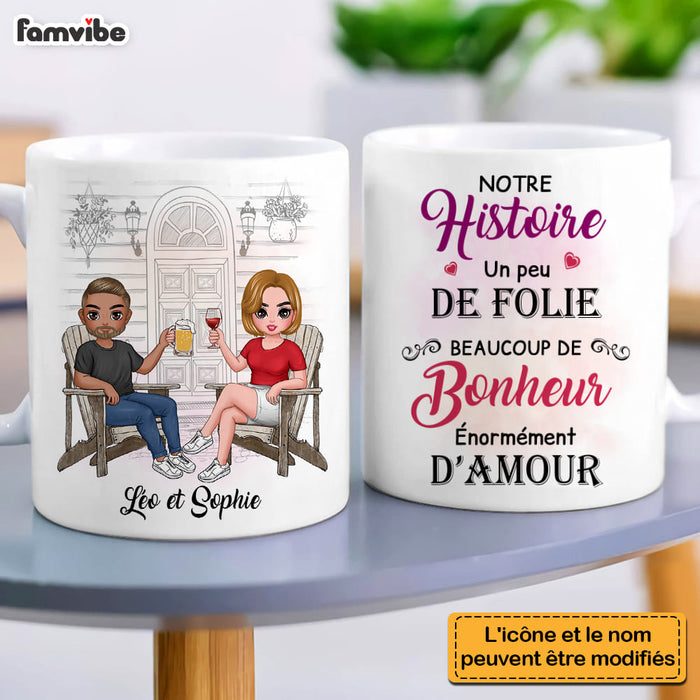 Personalized Gift For Couple French Our History Mug 30816 1
