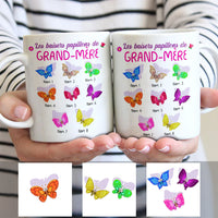 Personalized Grandma Butterfly Grand-mère French Mug AP95 30O53 thumb 1