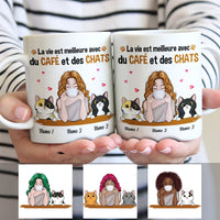 Personalized Cat Mom French Maman De Chat Mug AP165 26O53 thumb 1