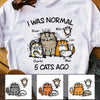 Personalized I Was Normal Cat  T Shirt OB283 85O47 1