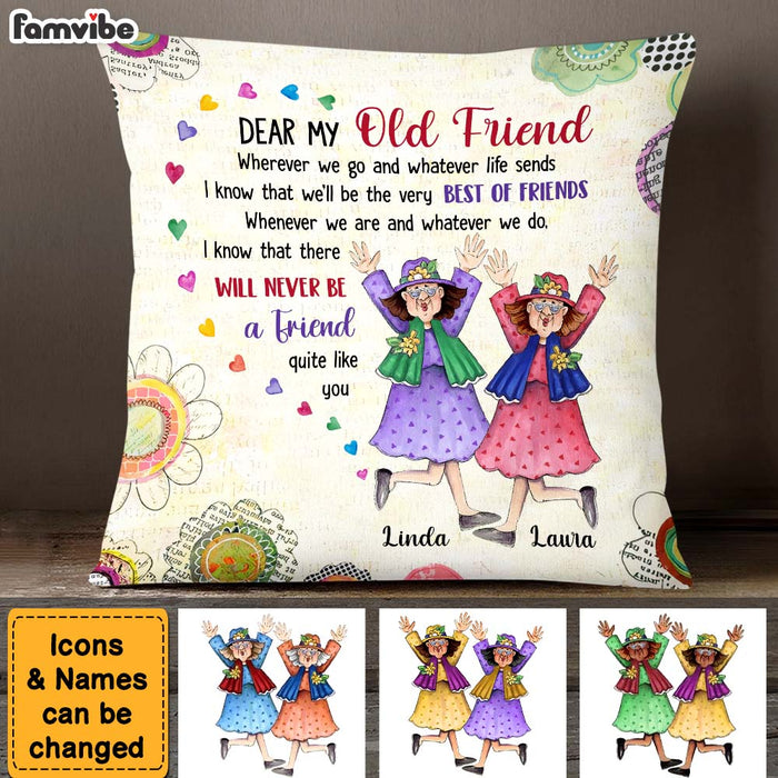 Personalized Gift For Old Friends Whatever Life Sends Pillow 30709 1