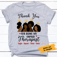 Personalized BWA My unpaid Therapist T Shirt JL232 67O47 thumb 1