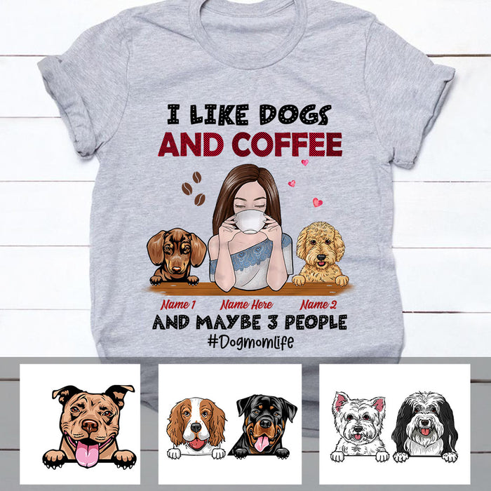 Personalized Dog Mom Life T Shirt JR272 26O60 1