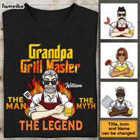 Personalized Gift For Grandpa Grill Master Shirt - Hoodie - Sweatshirt 27844 thumb 1