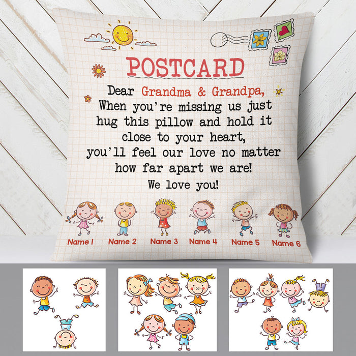 Personalized Postcard Letter To Grandma Pillow JR271 65O60 1
