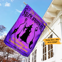 Personalized Halloween Broom Company Flag JL222 95O53 thumb 1
