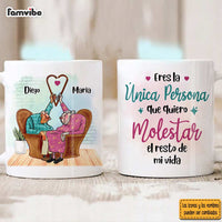 Personalized Couple Spanish Eres La Única Persona Mug 30970 thumb 1