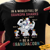 Personalized Dad Grandpa Unicorn T Shirt MY191 95O34 thumb 1
