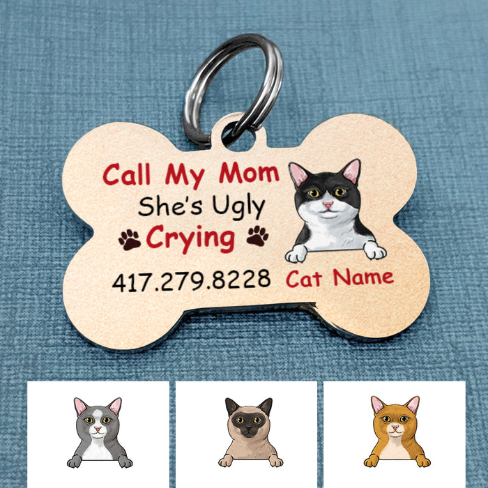 Personalized Cat Lost Mom Bone Pet Tag NB111 81O34 1