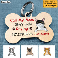 Personalized Cat Lost Mom Bone Pet Tag NB111 81O34 thumb 1