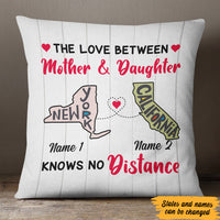 Personalized Love Between Long Distance  Pillow SB2438 30O47 (Insert Included) thumb 1