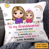 Personalized Gift For Granddaughter Hug This Pillow 30390 thumb 1
